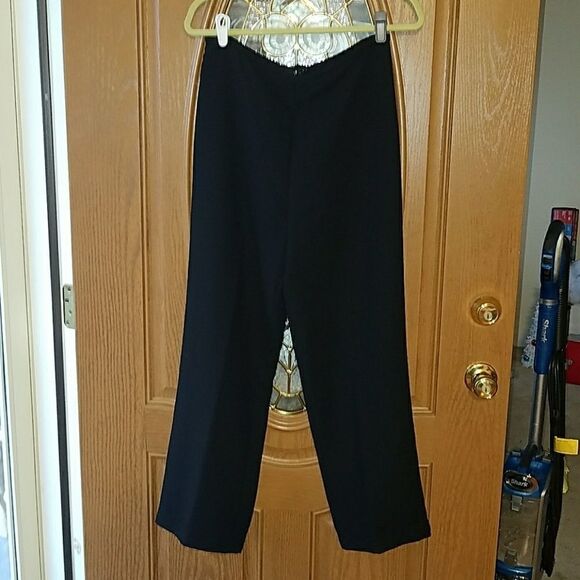 Studio I 2 pc business casual black pant suit size 10 NWT evening dinner party - Picture 3 of 8